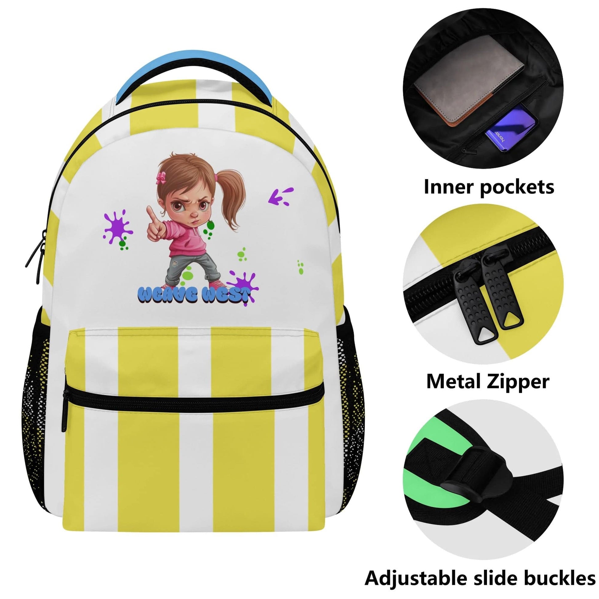 Casual School Backpack Super Girl | Girl Cute Backpack - Weave West