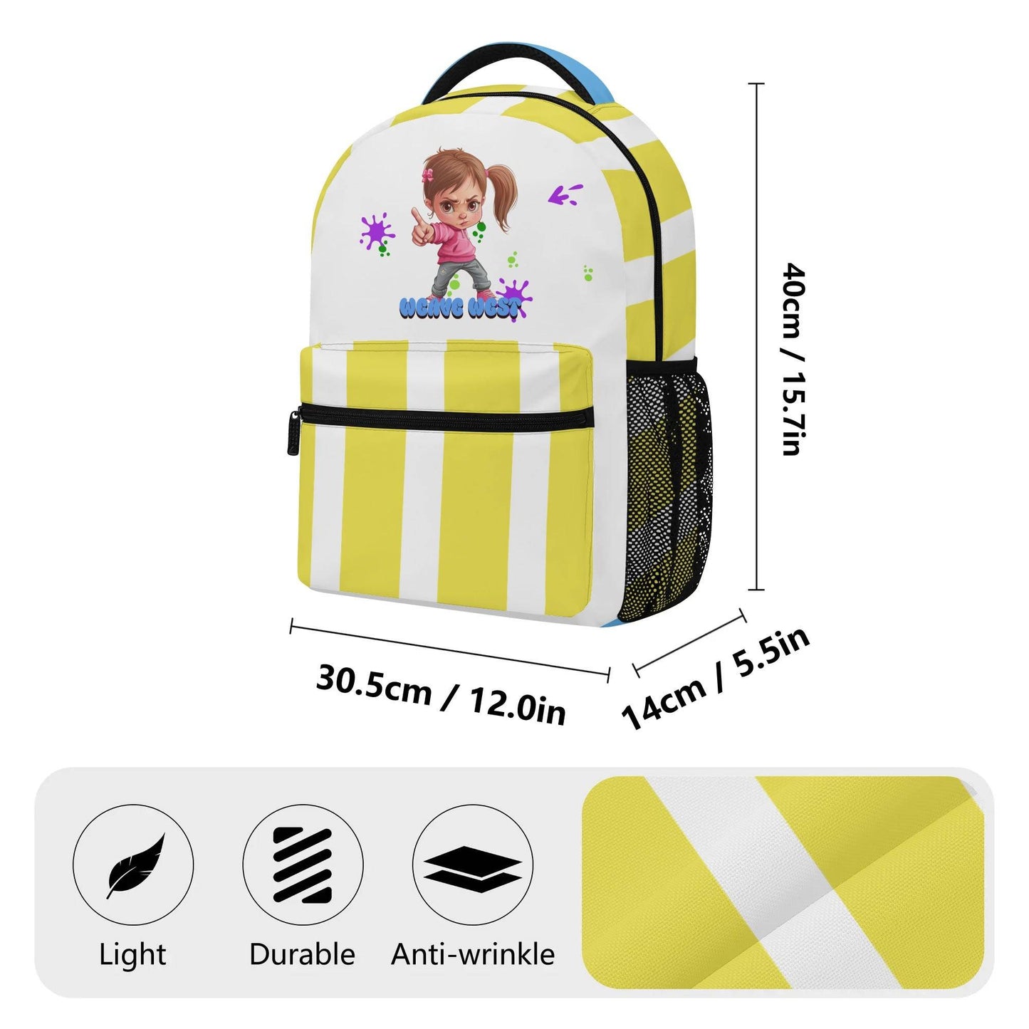 Casual School Backpack Super Girl | Girl Cute Backpack - Weave West
