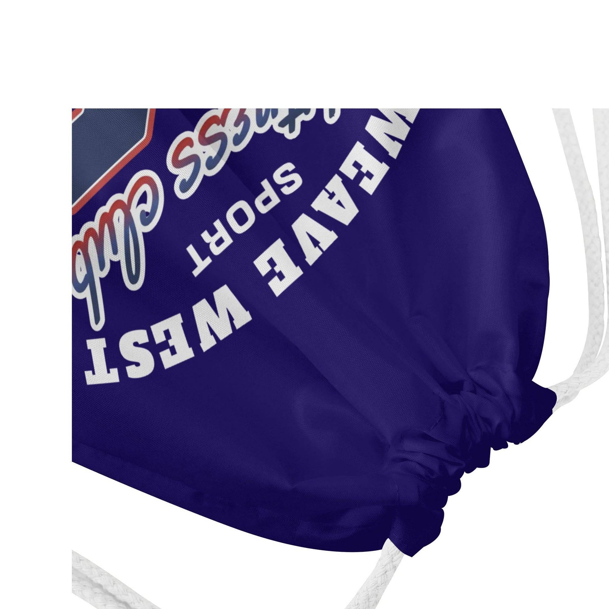 Gym White Drawstring Bag 2 - Weave West