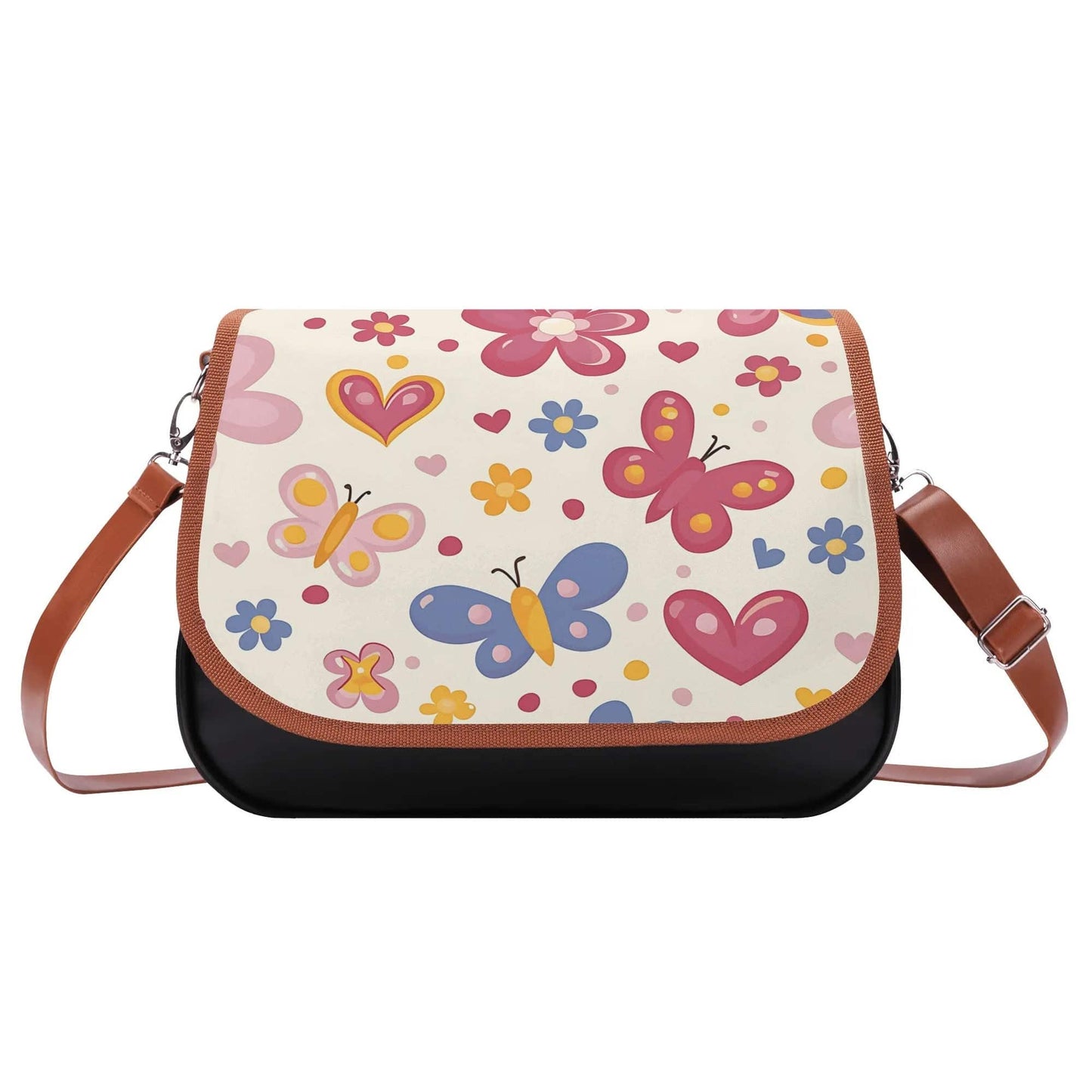 Leather Shoulder Bag Butterfly 1 | Women Cross Shoulder Purse - Weave West