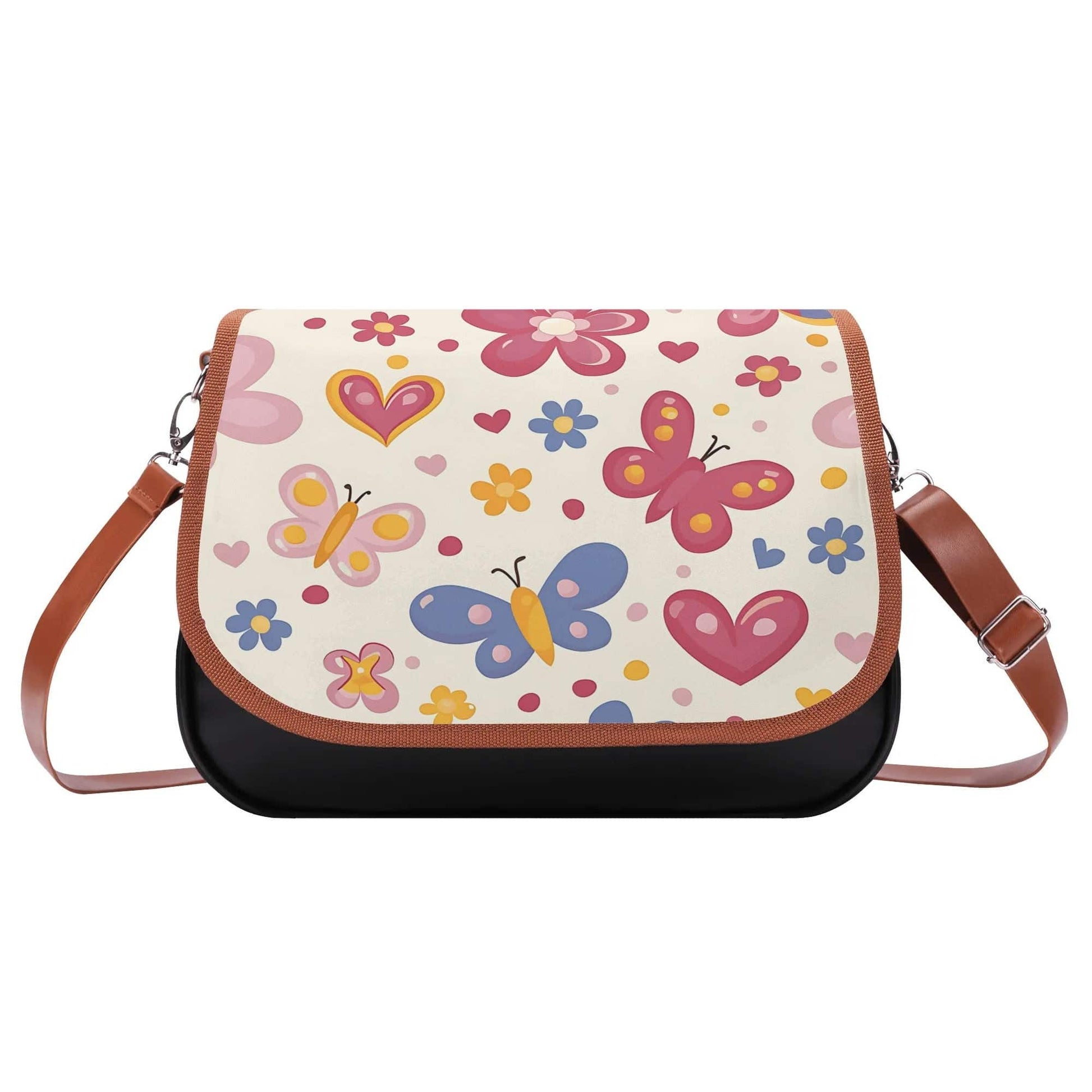 Leather Shoulder Bag Butterfly 1 | Women Cross Shoulder Purse - Weave West