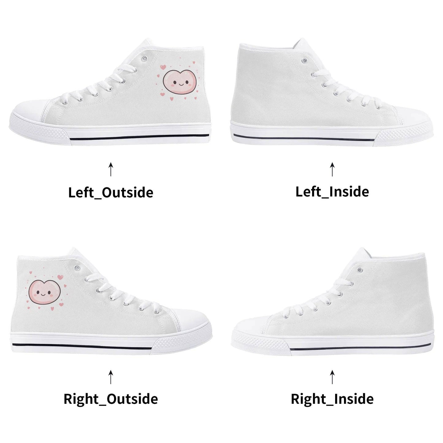 Personalized Classic High Top (Happy Heart) - Weave West