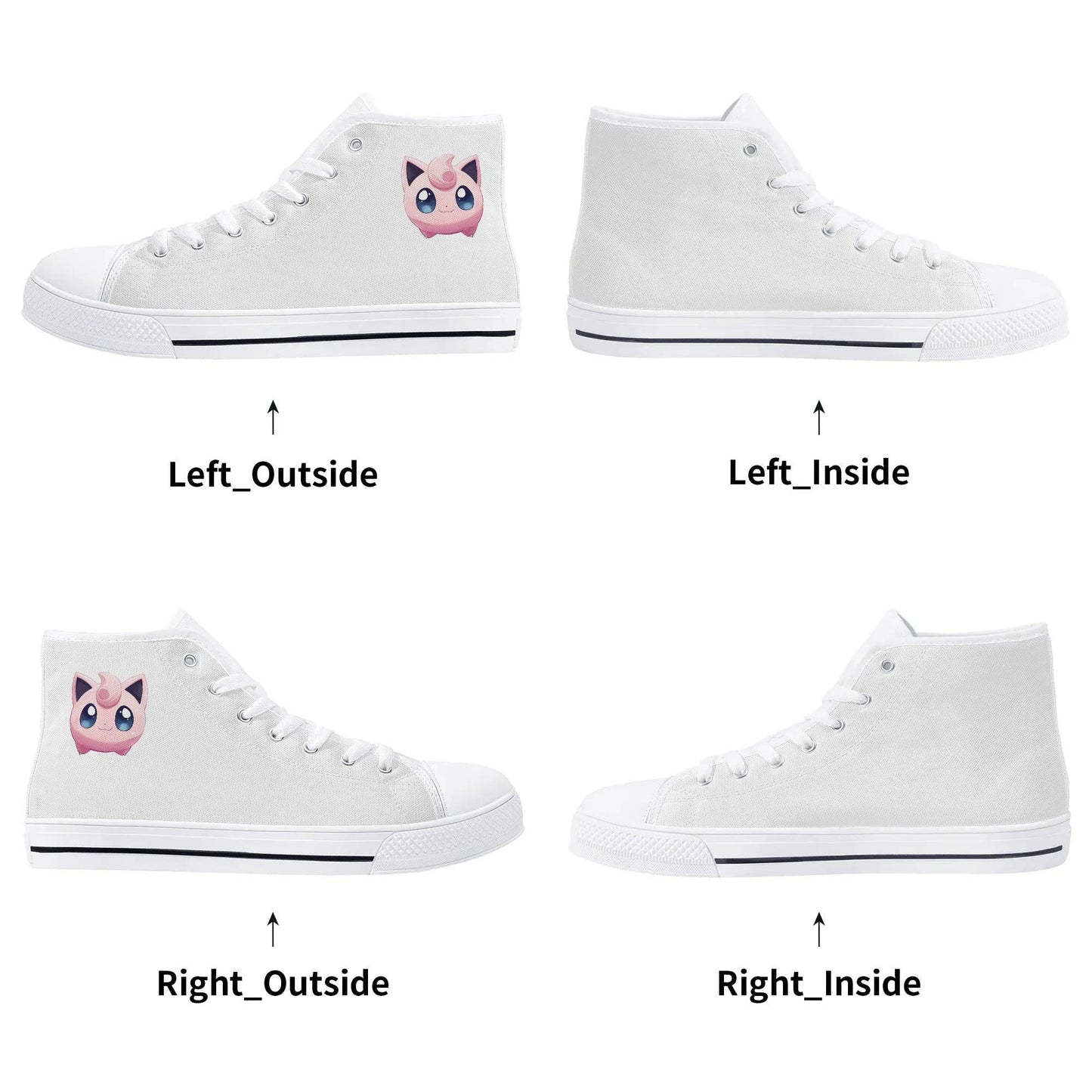 Personalized Classic High Top Jigglypuff - Weave West