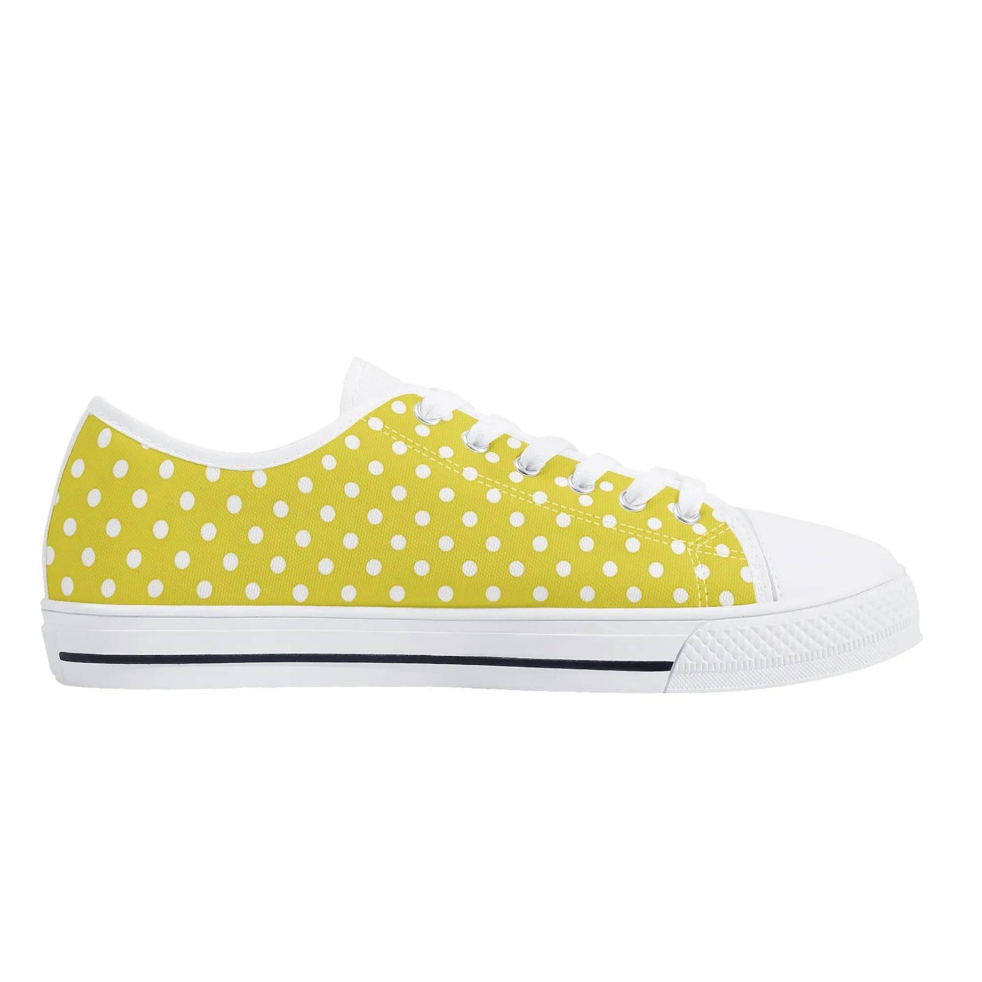 Personalized Lightweight Low Top Canvas Sunbeam Polka - Weave West