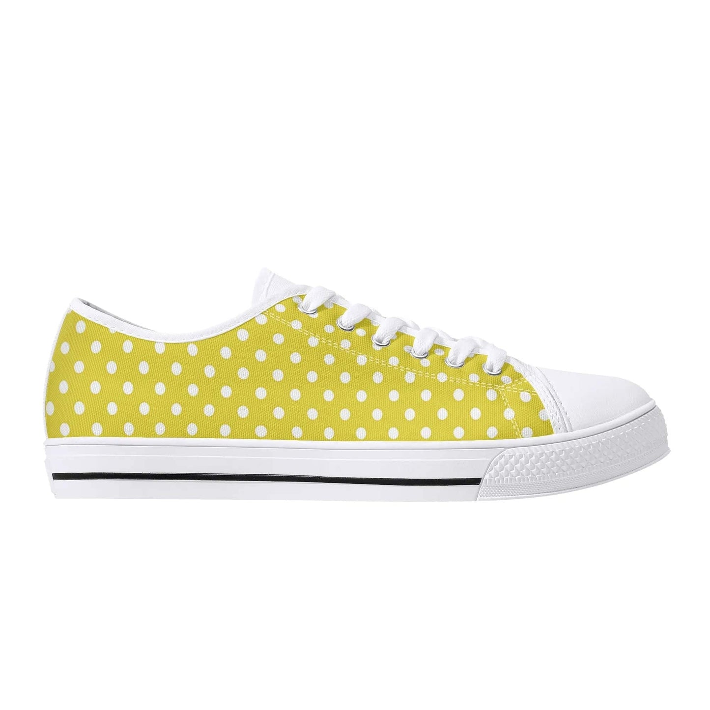 Personalized Lightweight Low Top Canvas Sunbeam Polka - Weave West