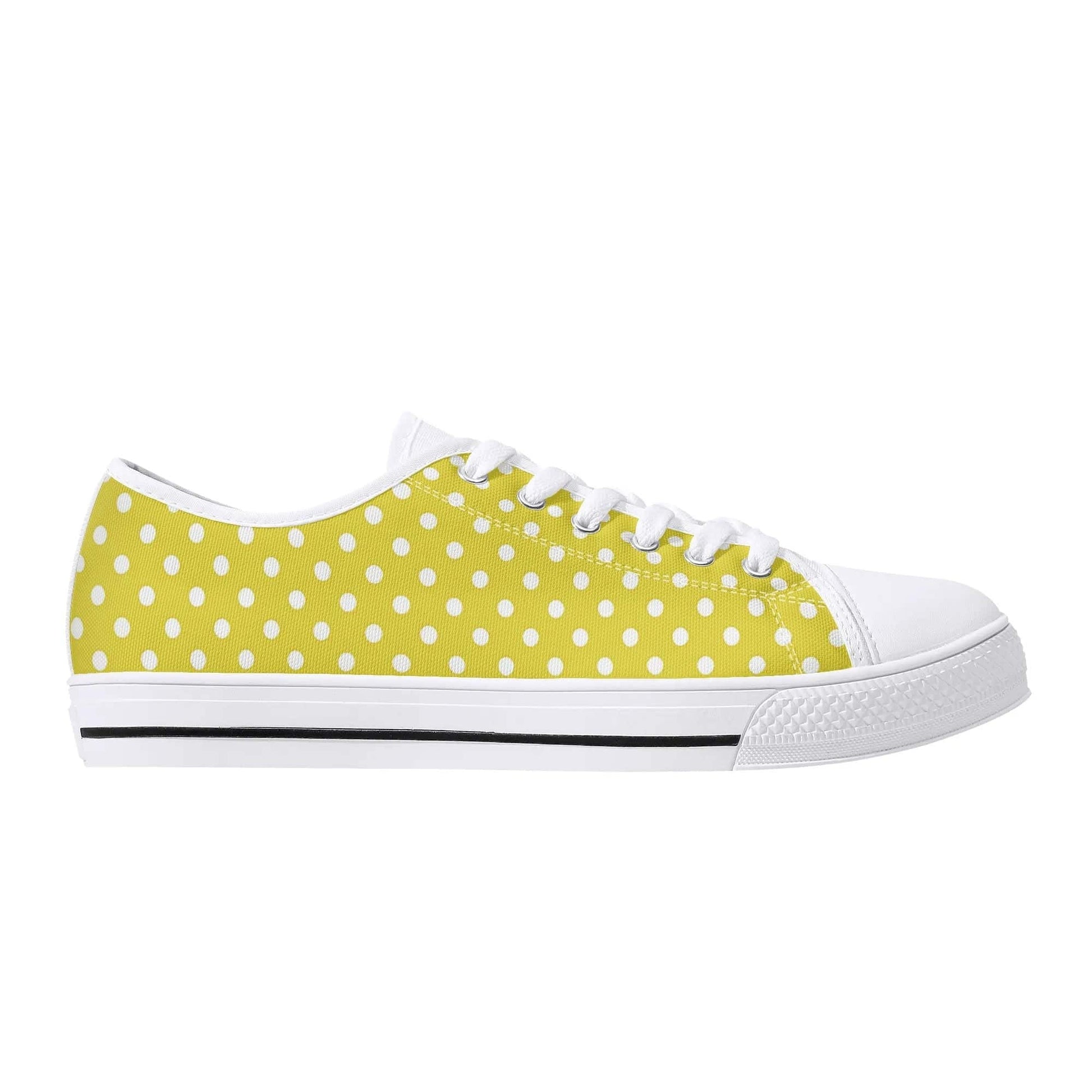 Personalized Lightweight Low Top Canvas Sunbeam Polka - Weave West