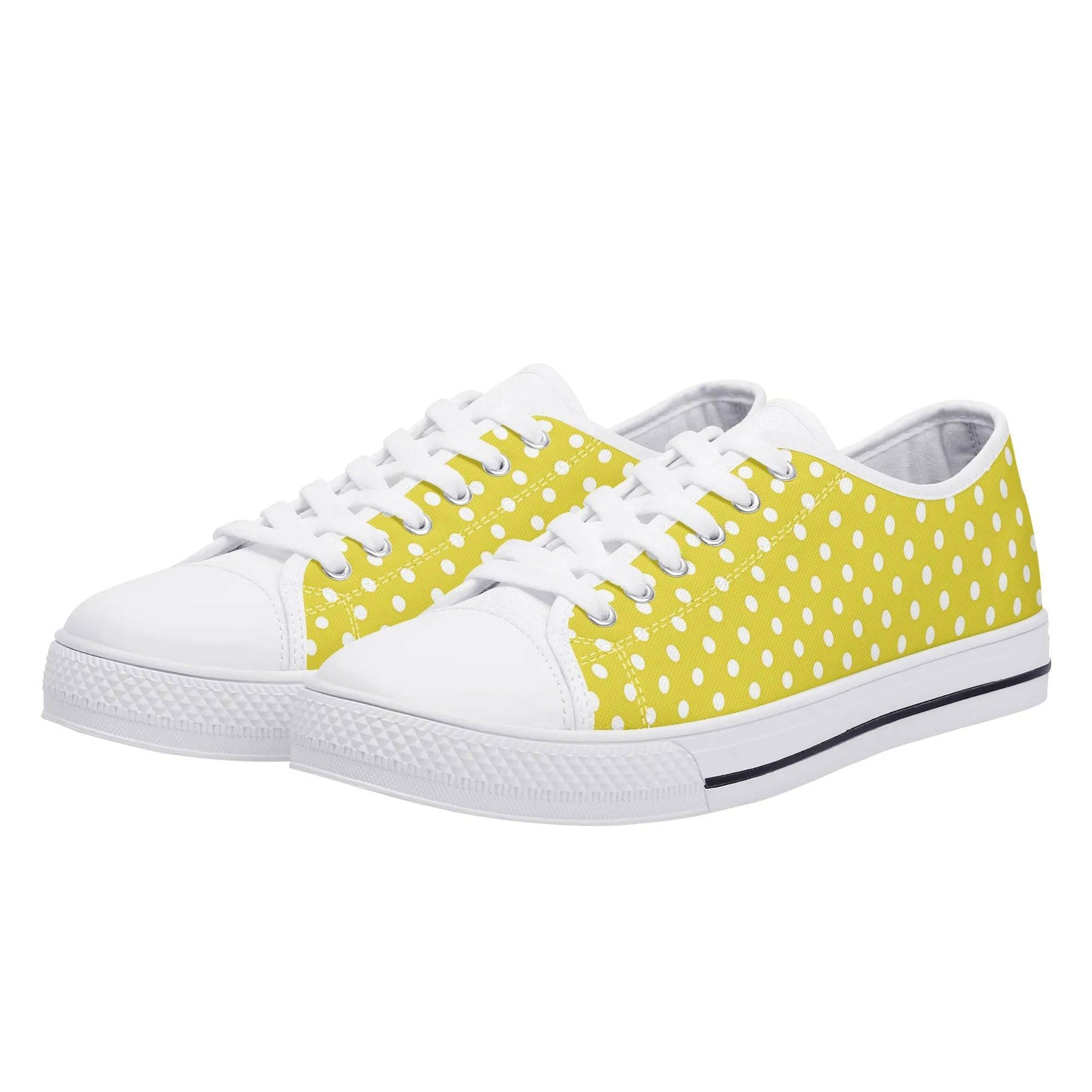 Personalized Lightweight Low Top Canvas Sunbeam Polka - Weave West