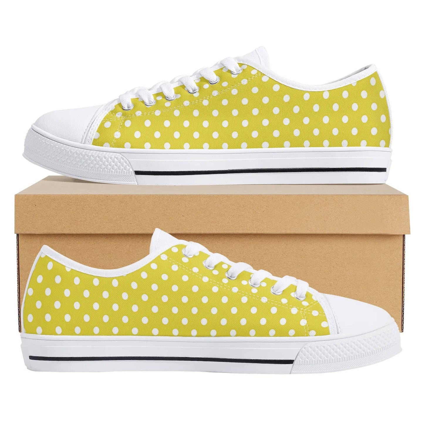 Personalized Lightweight Low Top Canvas Sunbeam Polka - Weave West