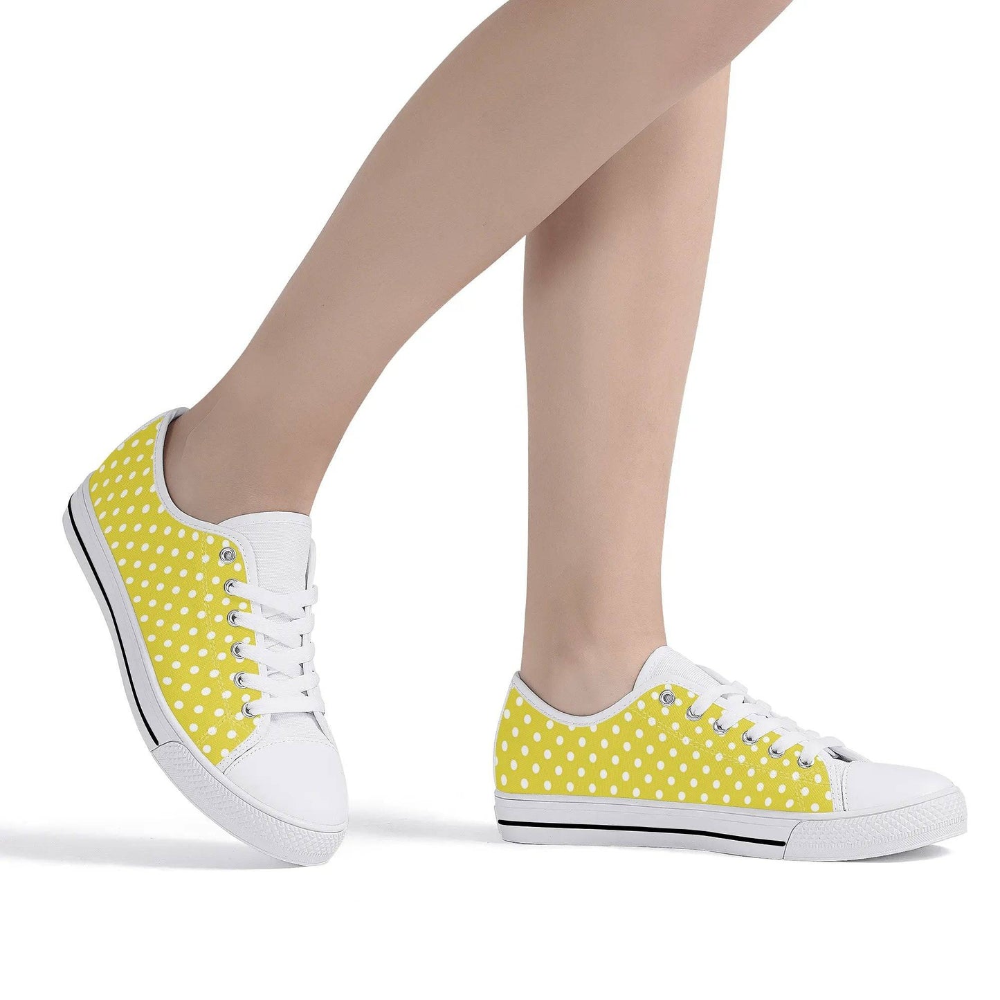 Personalized Lightweight Low Top Canvas Sunbeam Polka - Weave West