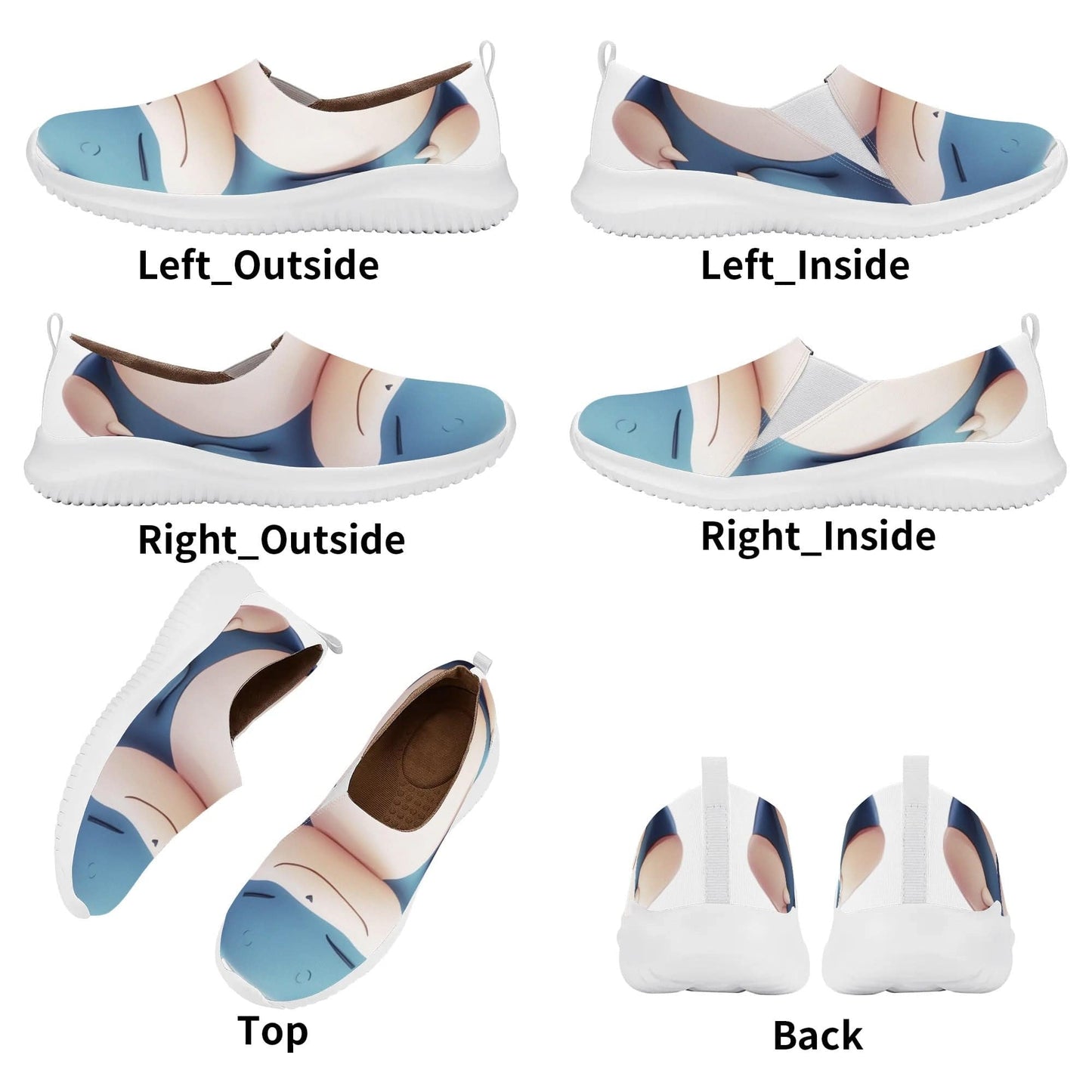 Personalized Classic Slip-Ons Snorlax | Comfortable Office Shoes - Weave West