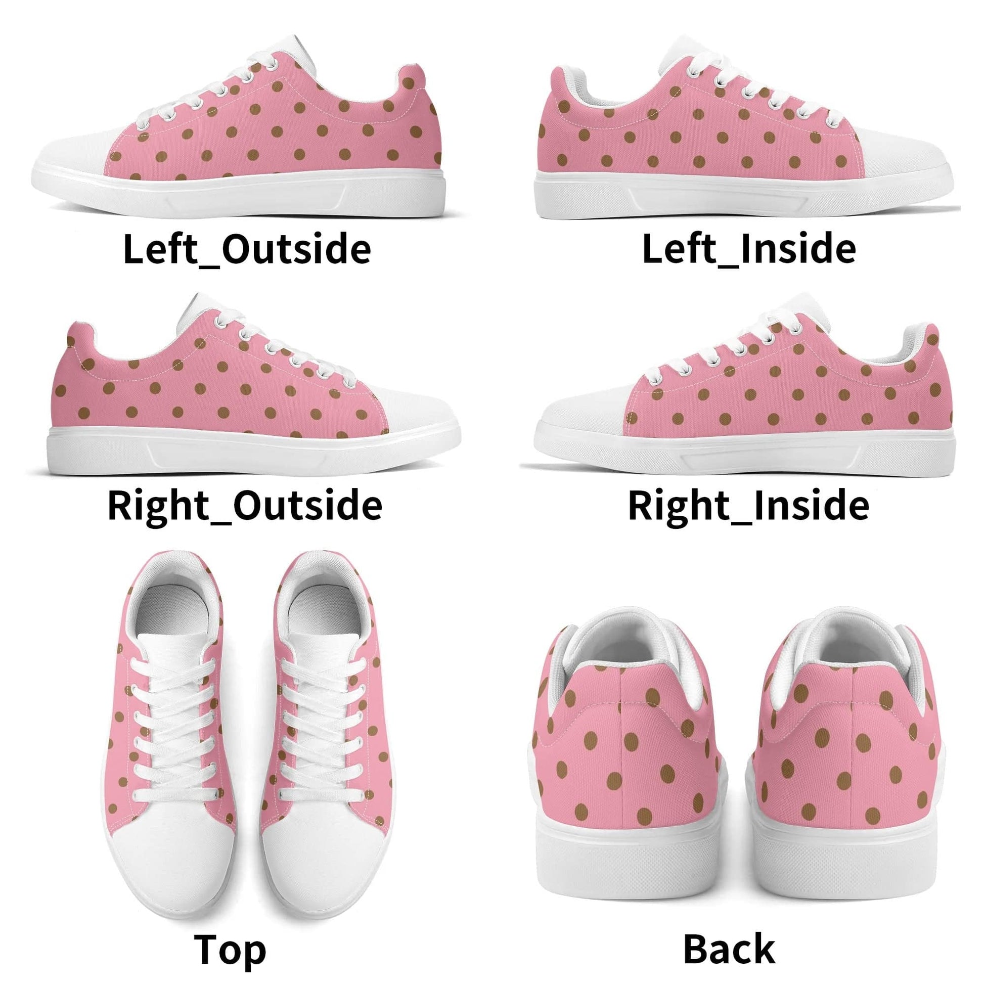 Personalized Lightweight Everyday Casual Sneakers Bubblegum Confetti - Weave West