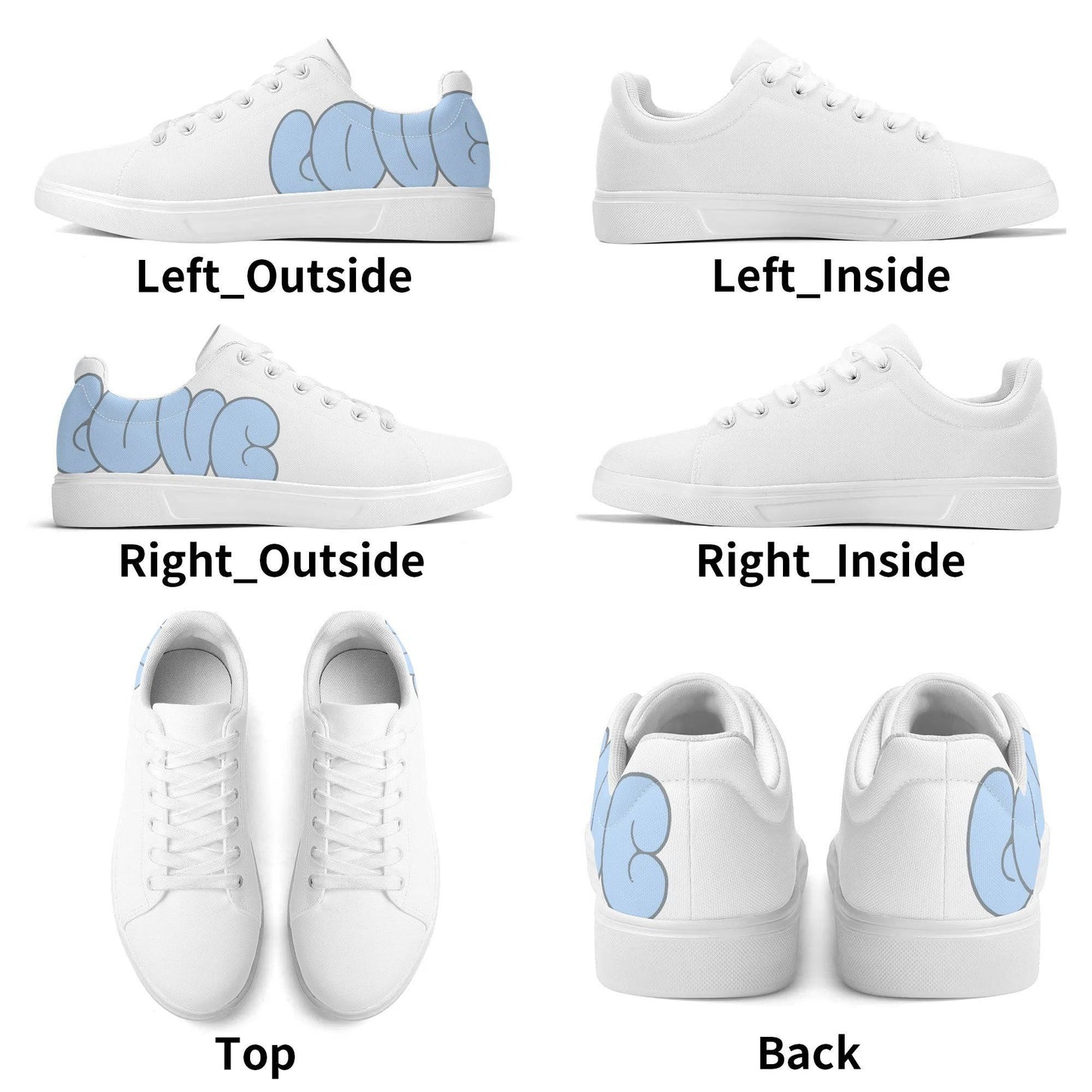 Personalized Lightweight Everyday Casual Sneakers Love - Weave West
