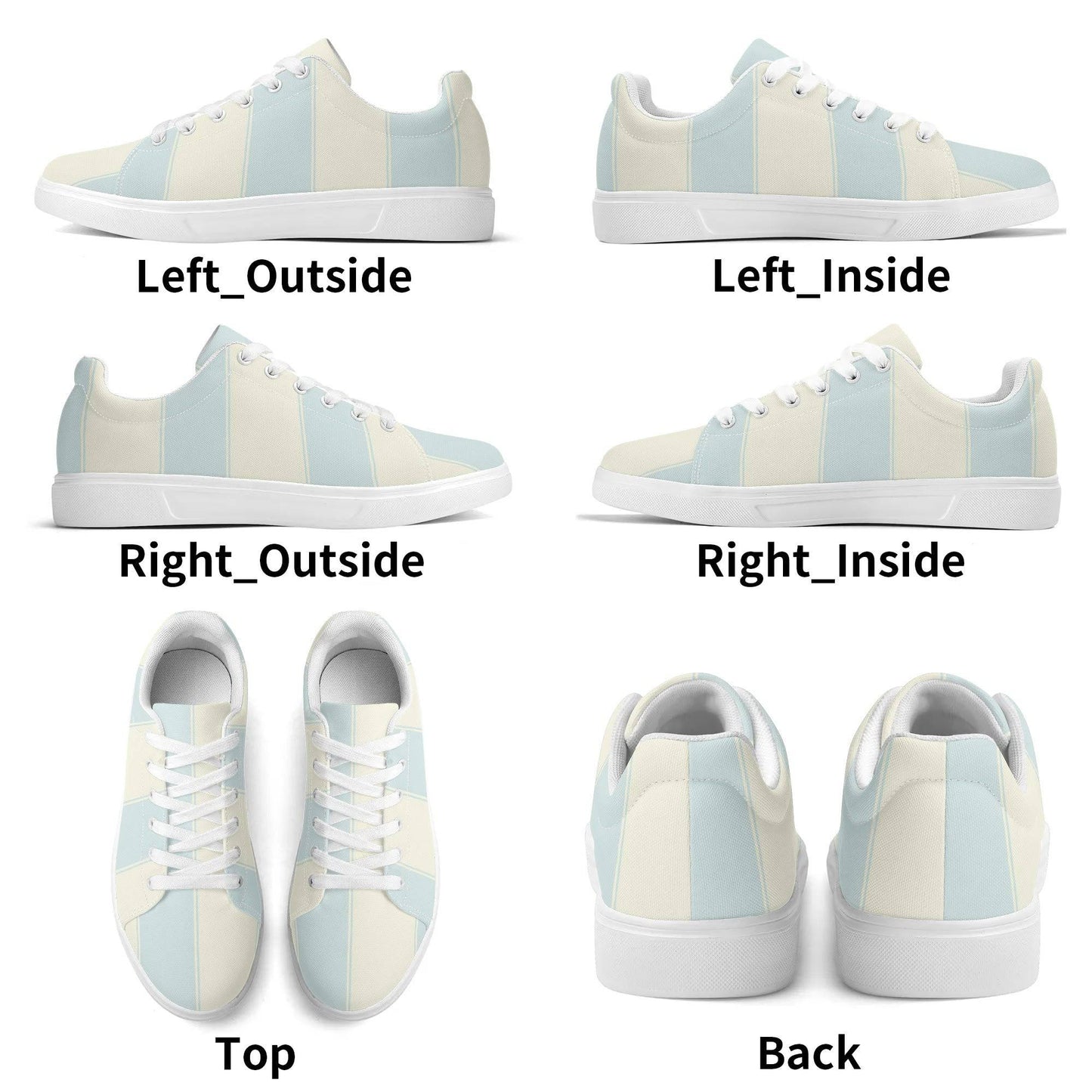 Personalized Lightweight Everyday Casual Sneakers Ocean Mist - Weave West