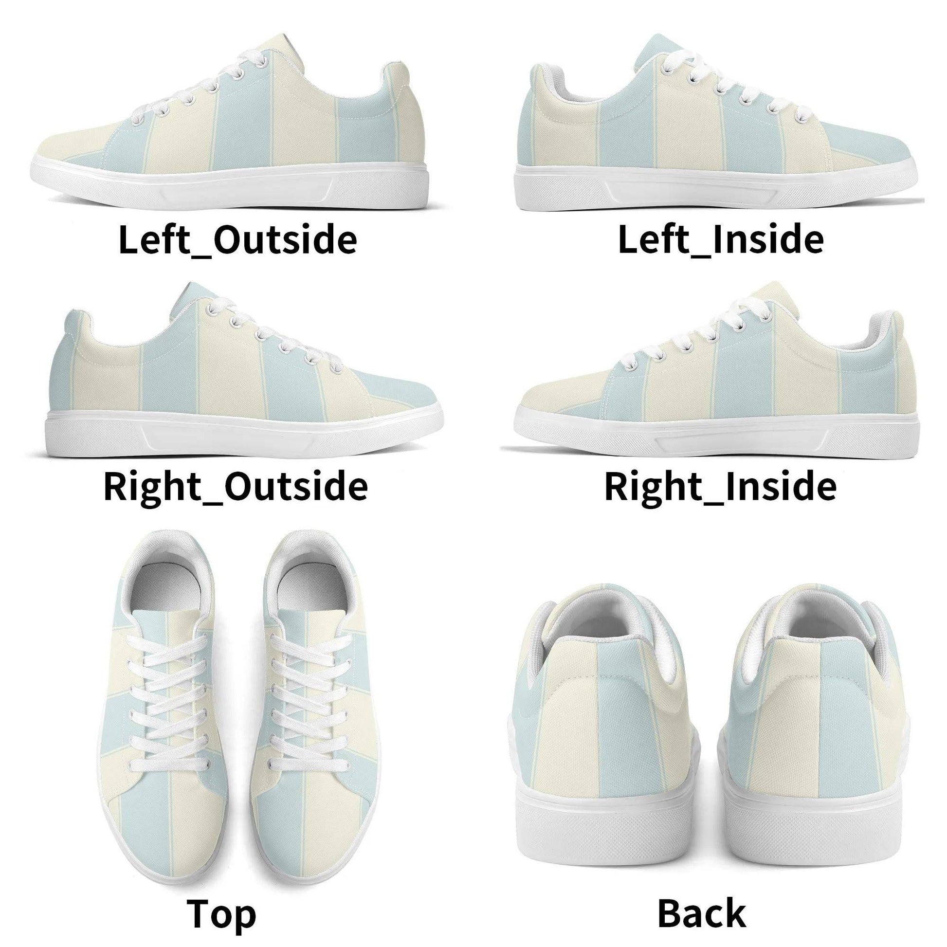 Personalized Lightweight Everyday Casual Sneakers Ocean Mist - Weave West