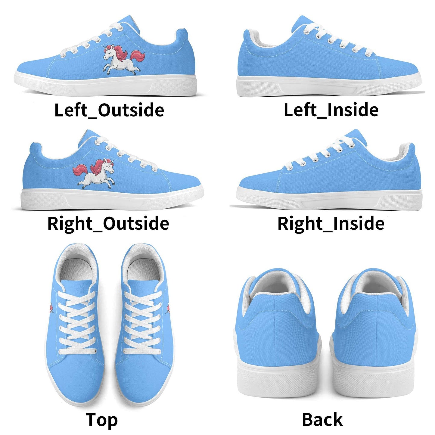 Personalized Lightweight Everyday Casual Sneakers Unicorn - Weave West