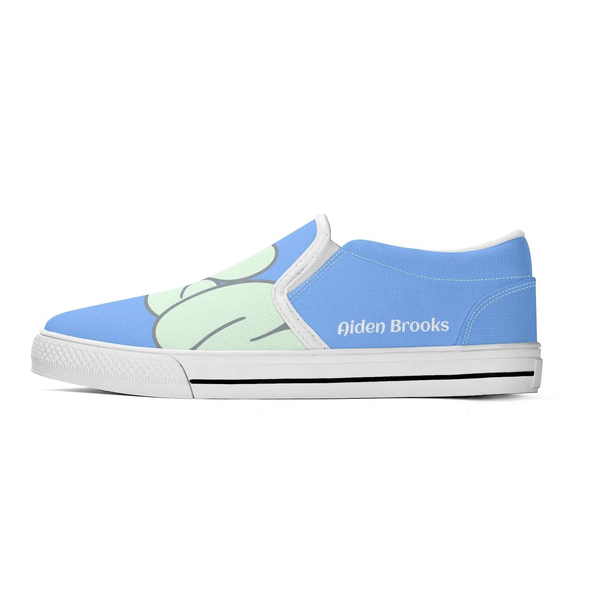 Personalized Classic Slip On Azure Blue - Weave West