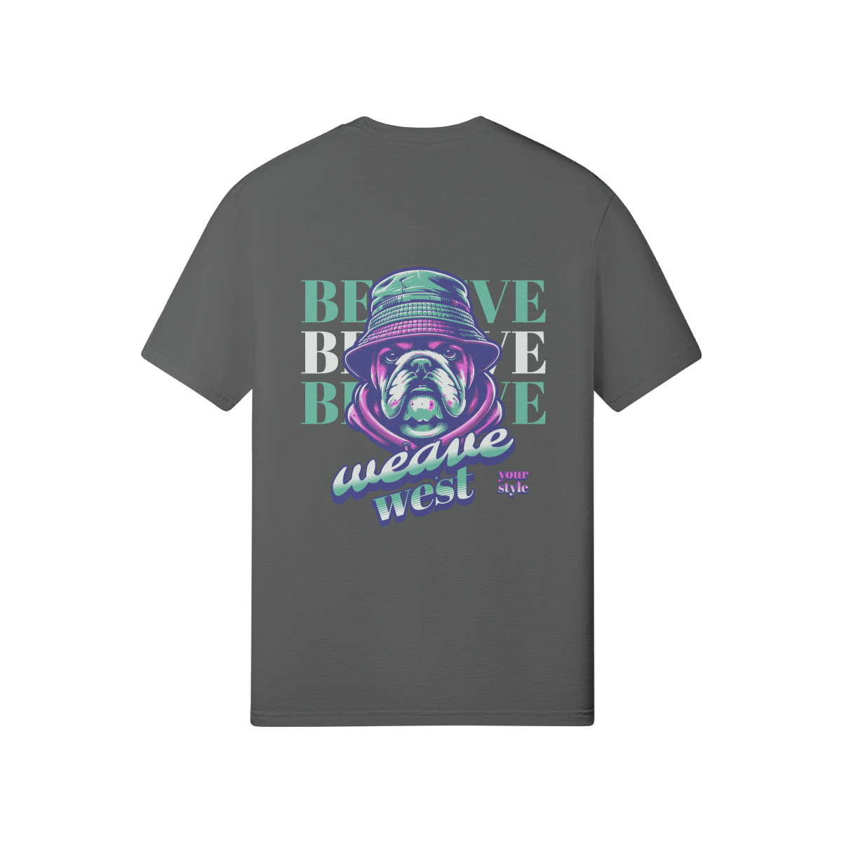 Soft-Style Fit Cotton and Polyester Fabric Tee ( Mad Dog ) - Weave West