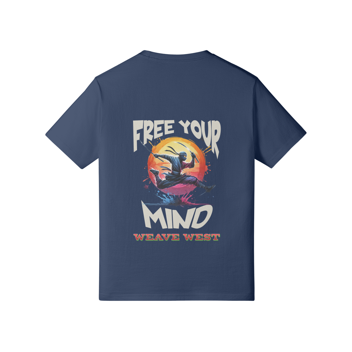 Premium Cotton Slim Fit Tee (Dancing Ninja) - Weave West