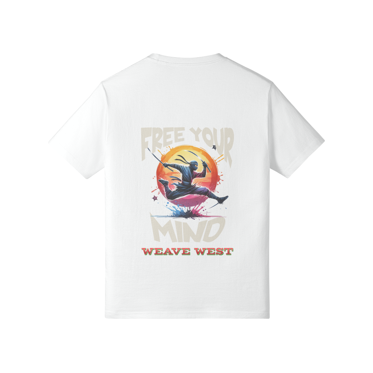 Premium Cotton Slim Fit Tee (Dancing Ninja) - Weave West