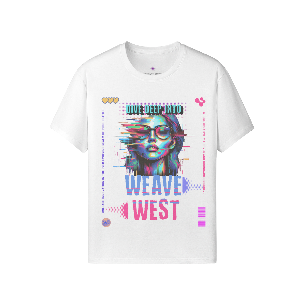 Premium Regular Fit Cotton Tee (Dive Deep Into) - Weave West