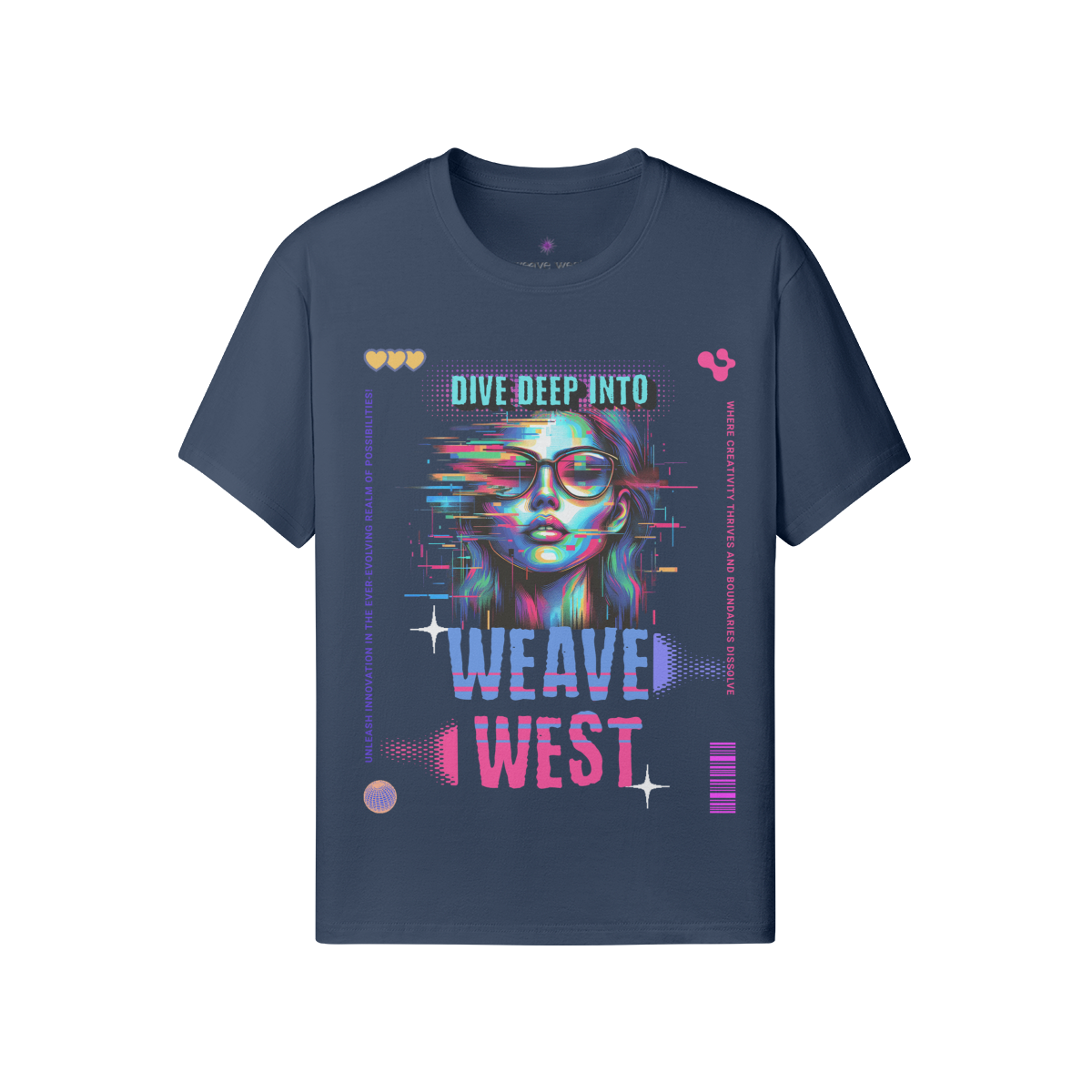 Premium Regular Fit Cotton Tee (Dive Deep Into) - Weave West