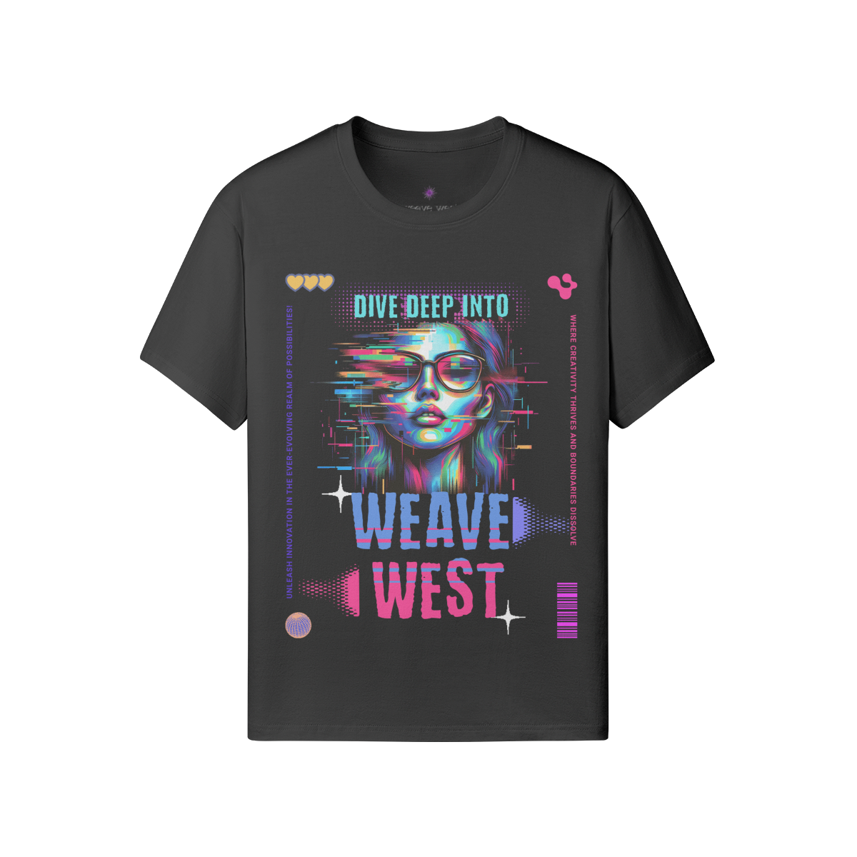Premium Regular Fit Cotton Tee (Dive Deep Into) - Weave West