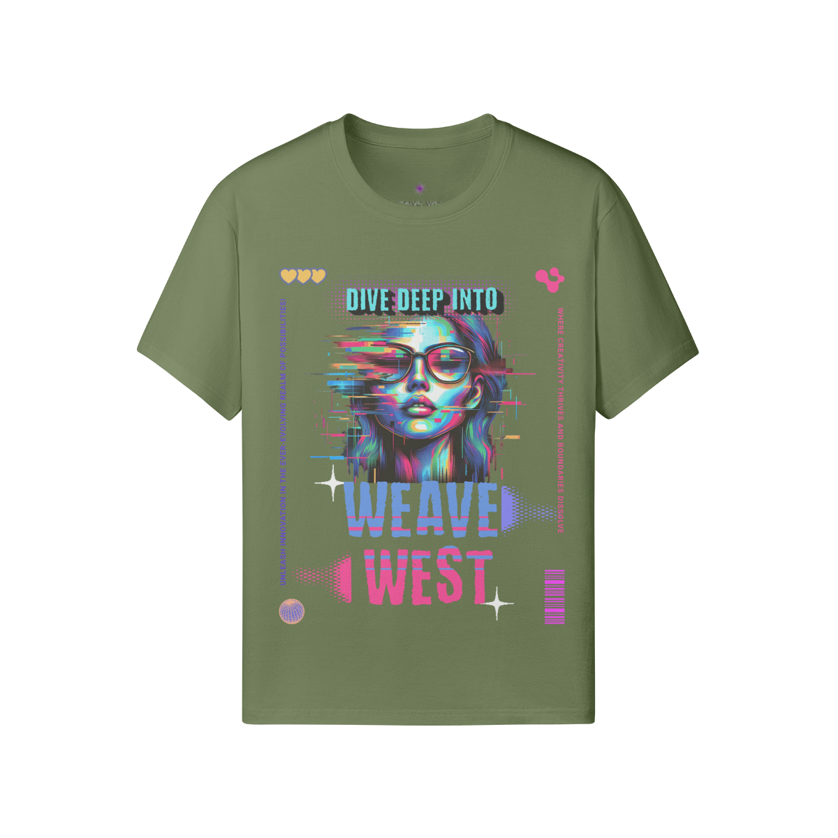 Premium Regular Fit Cotton Tee (Dive Deep Into) - Weave West