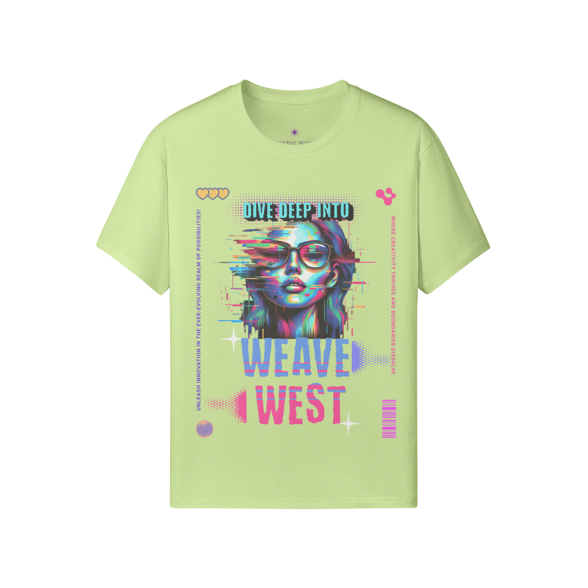 Premium Regular Fit Cotton Tee (Dive Deep Into) - Weave West