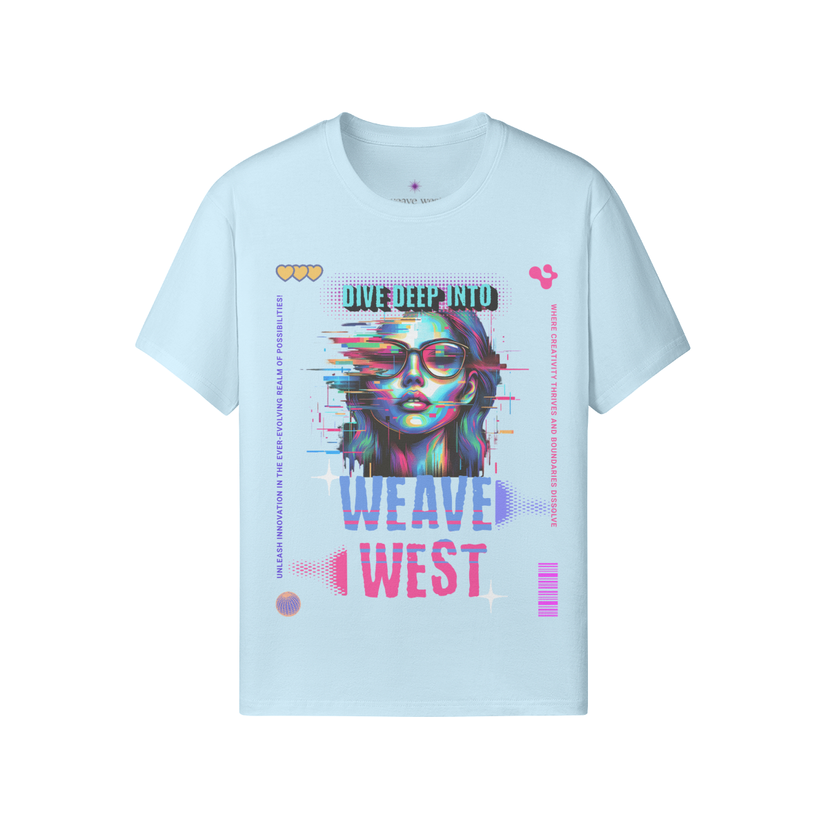 Premium Regular Fit Cotton Tee (Dive Deep Into) - Weave West