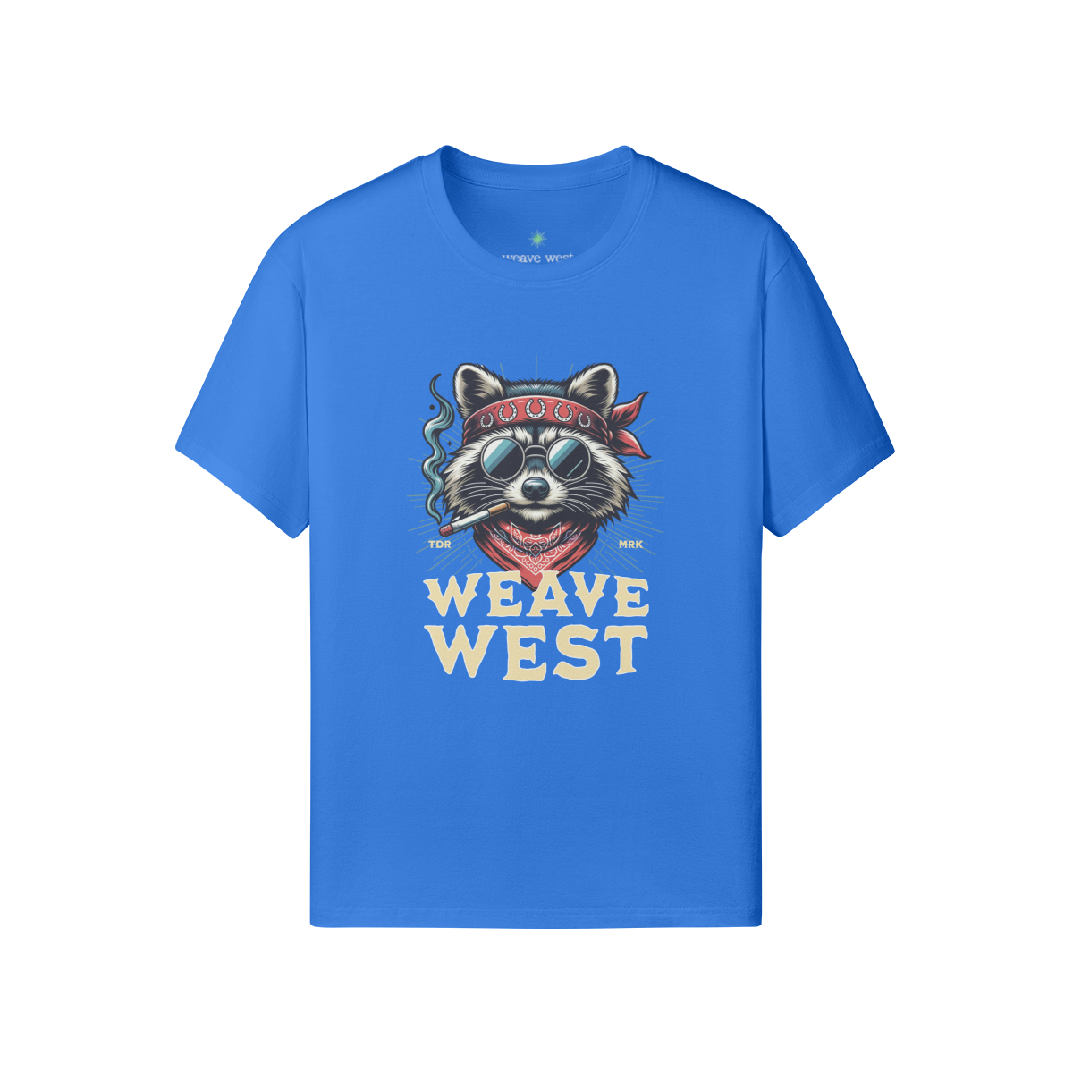 Premium Regular Fit Cotton Tee (Smoking Raccoon) - Weave West