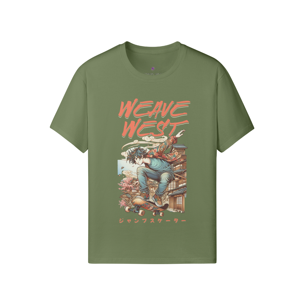 Premium Regular Fit Cotton Tee (Cool Guy Skating) - Weave West