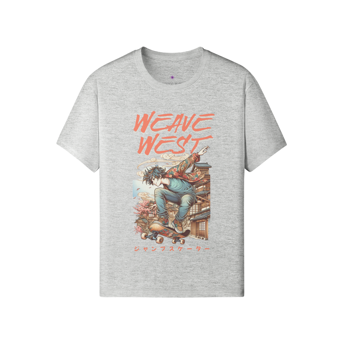 Premium Regular Fit Cotton Tee (Cool Guy Skating) - Weave West