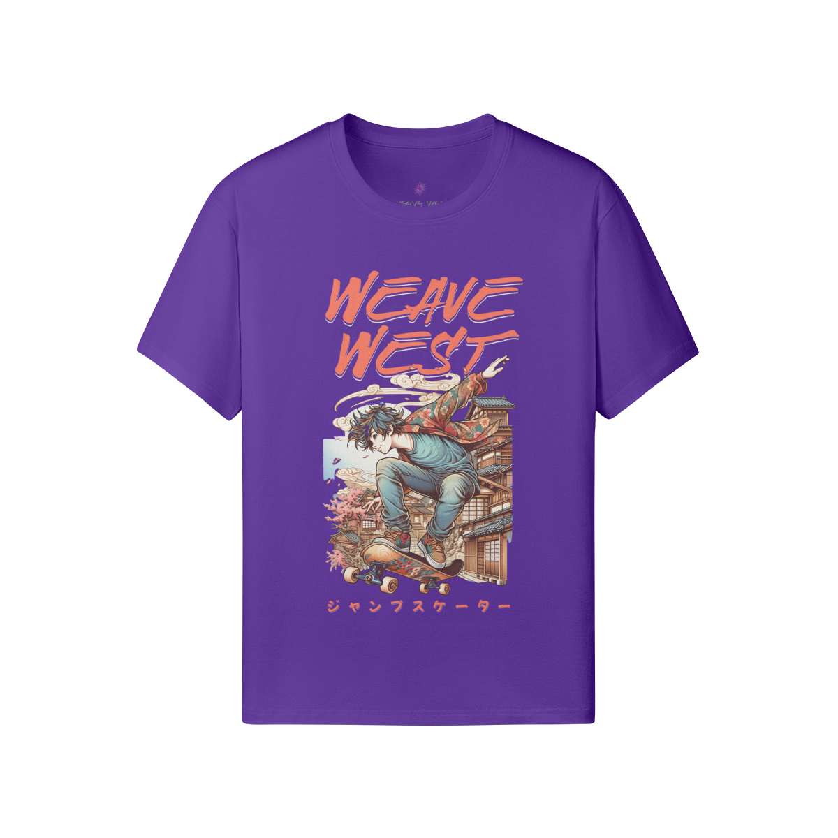 Premium Regular Fit Cotton Tee (Cool Guy Skating) - Weave West