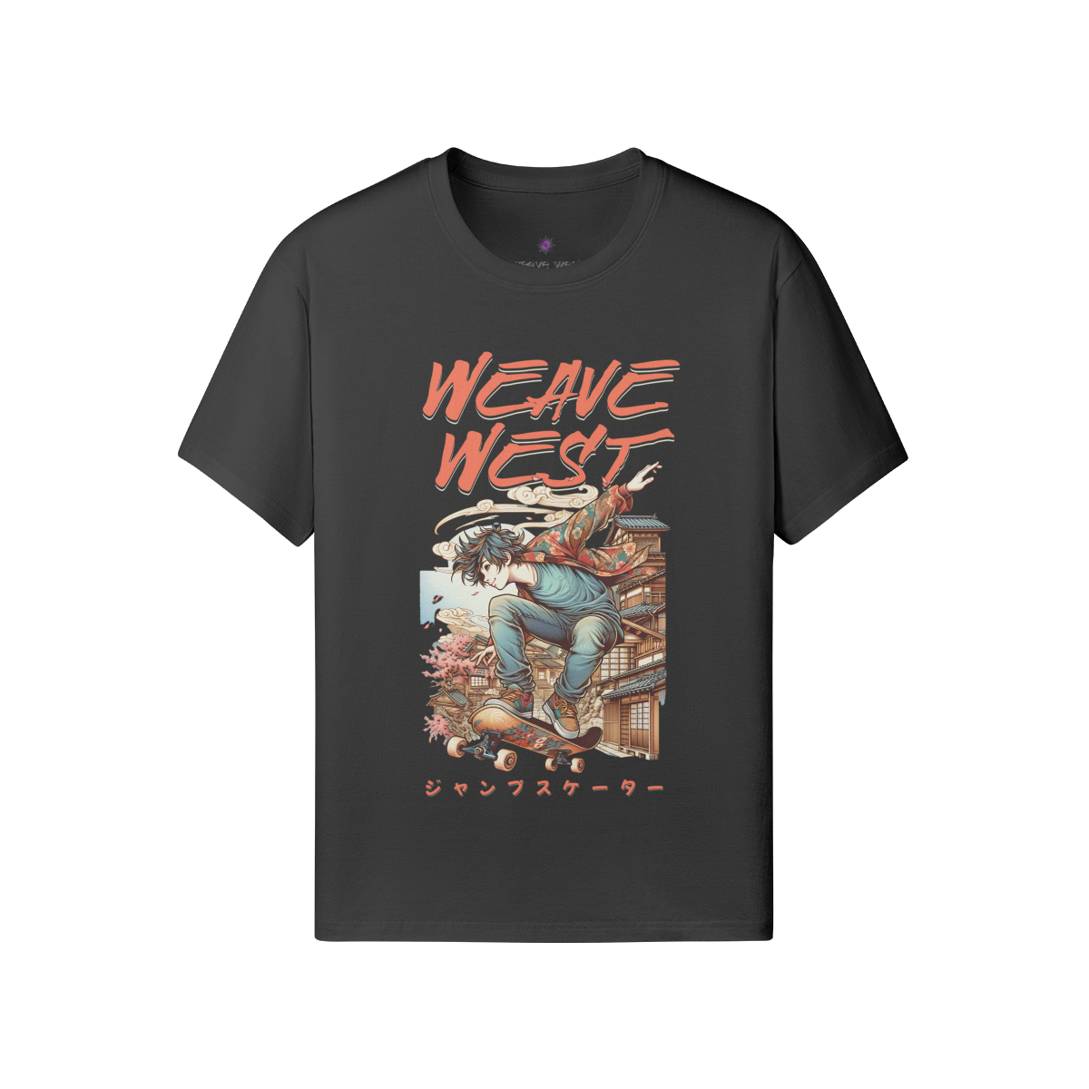 Premium Regular Fit Cotton Tee (Cool Guy Skating) - Weave West