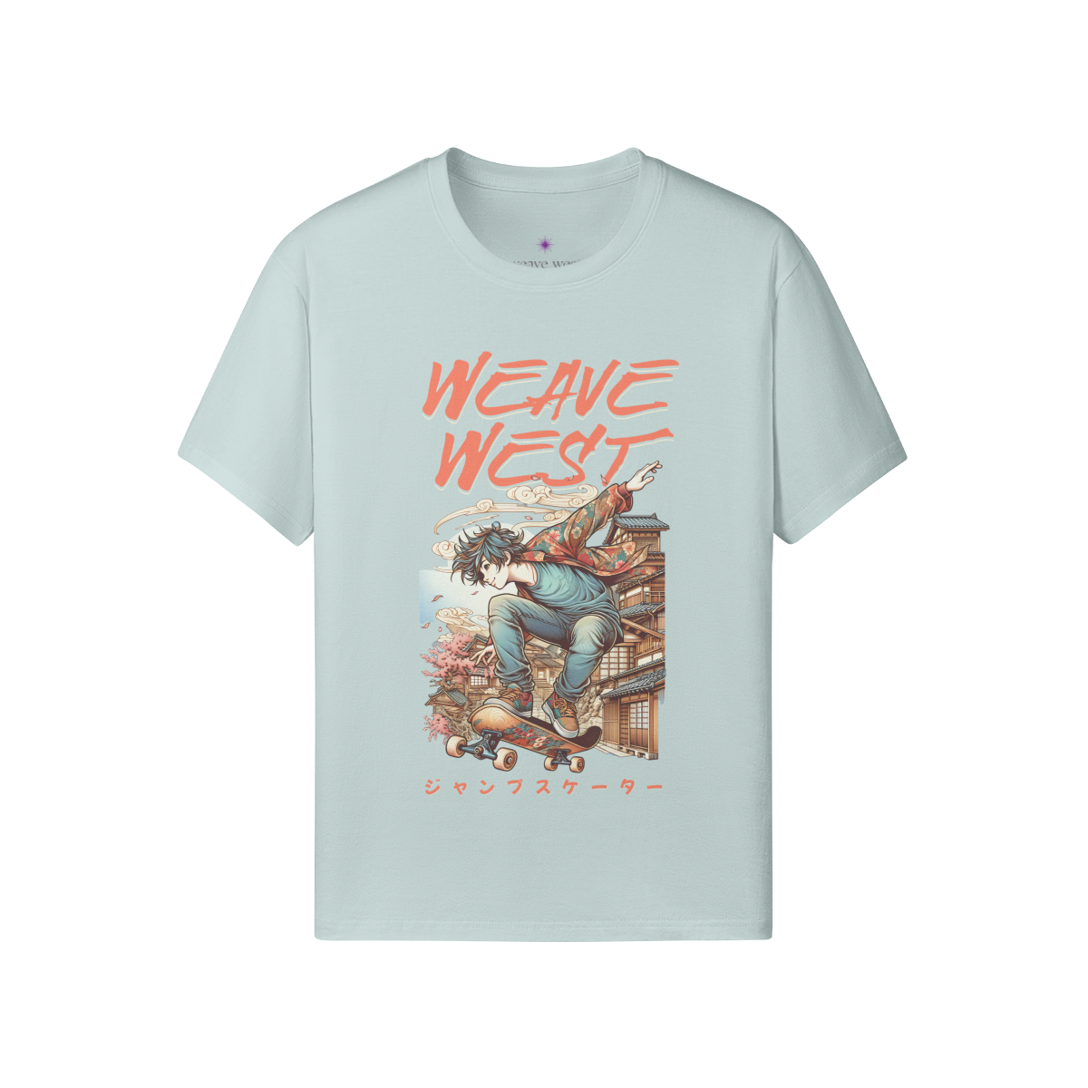 Premium Regular Fit Cotton Tee (Cool Guy Skating) - Weave West