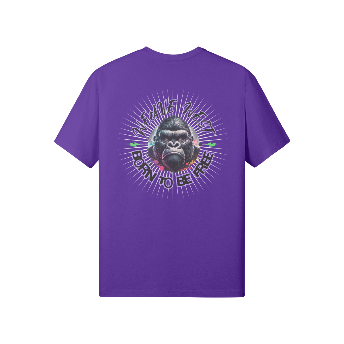 Premium Regular Fit Cotton Tee (Born To Be Free) - Weave West