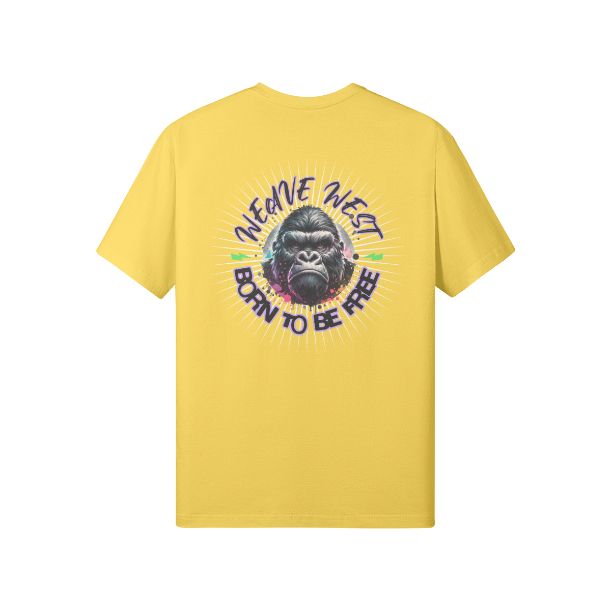 Premium Regular Fit Cotton Tee (Born To Be Free) - Weave West