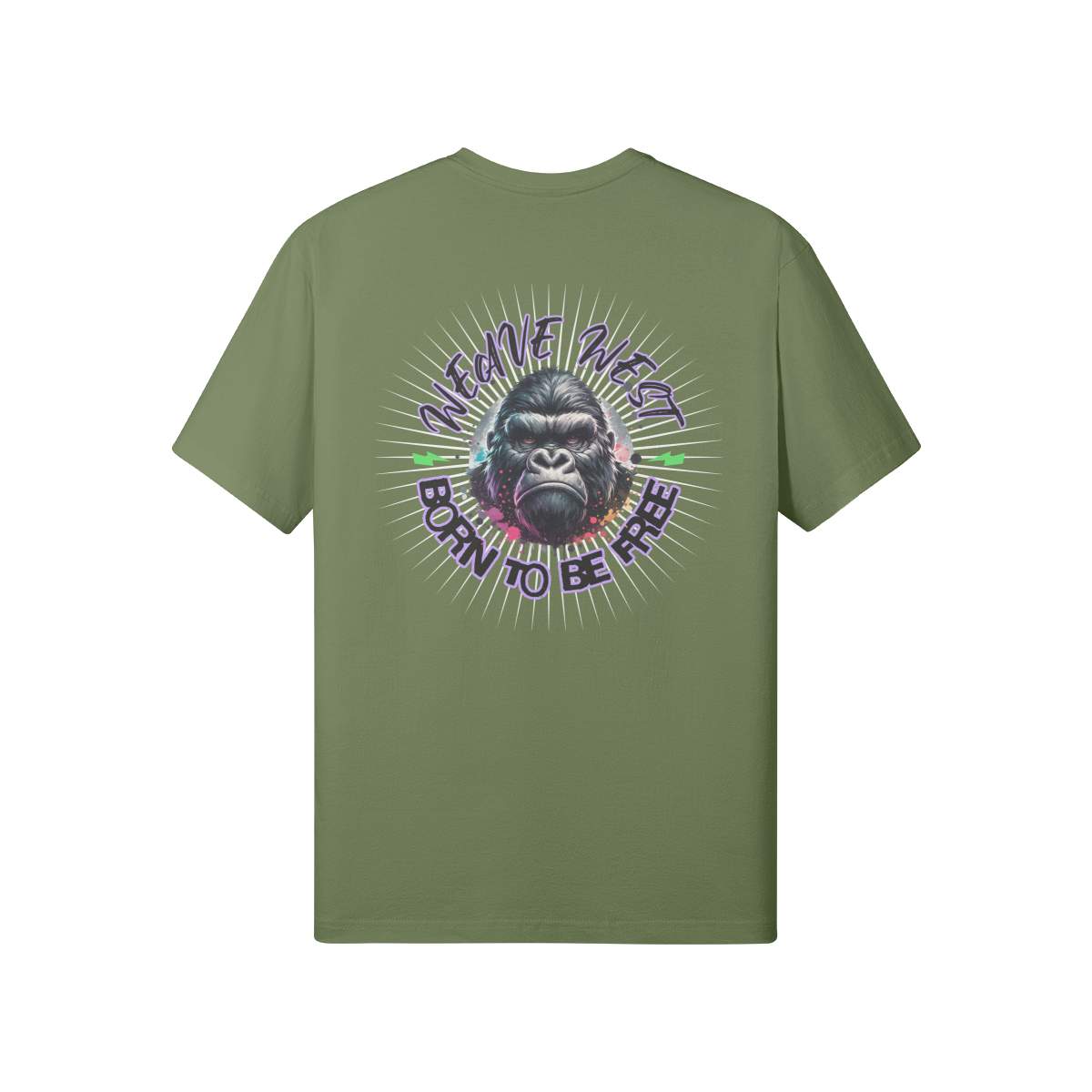Premium Regular Fit Cotton Tee (Born To Be Free) - Weave West