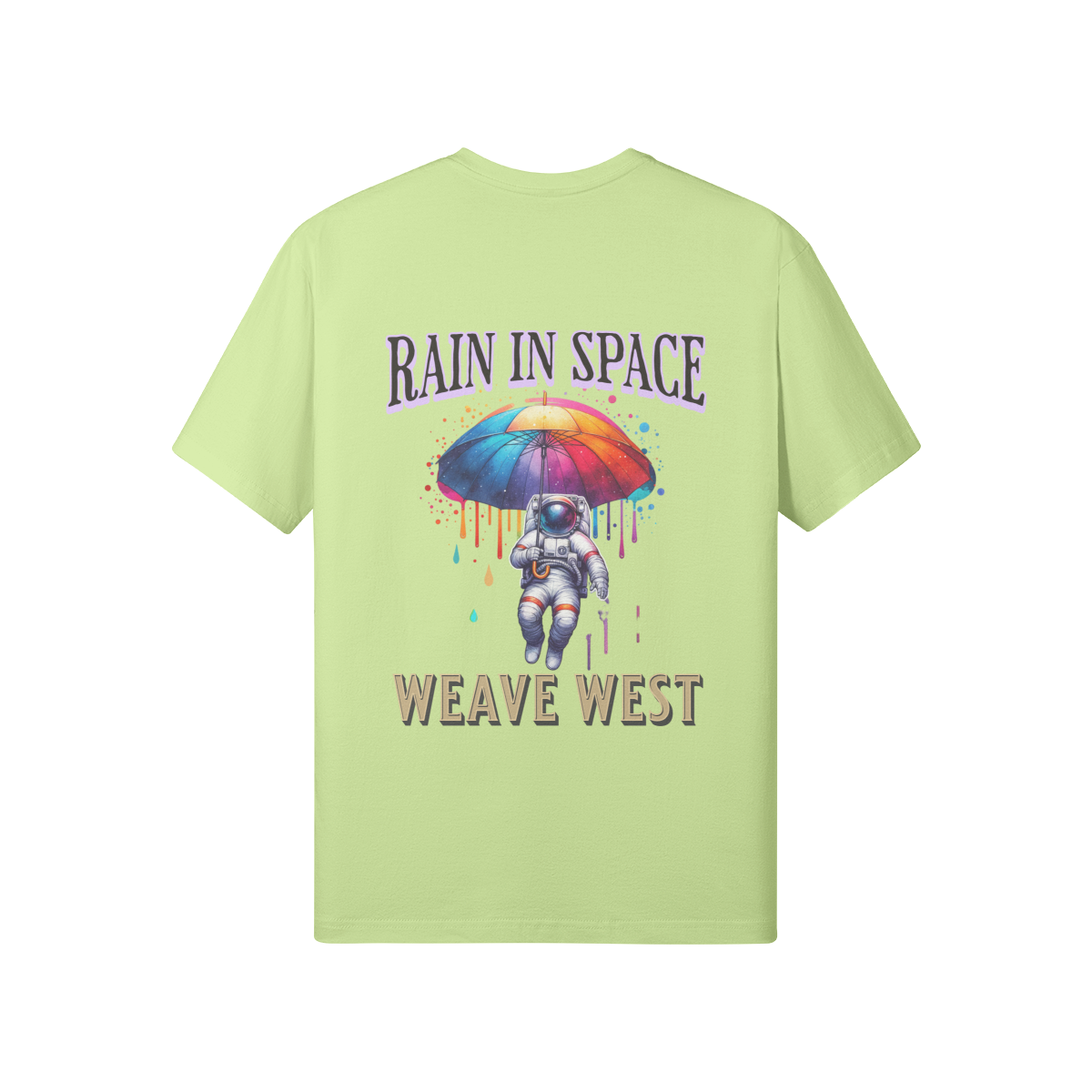Premium Regular Fit Cotton Tee (Rain In Space) - Weave West
