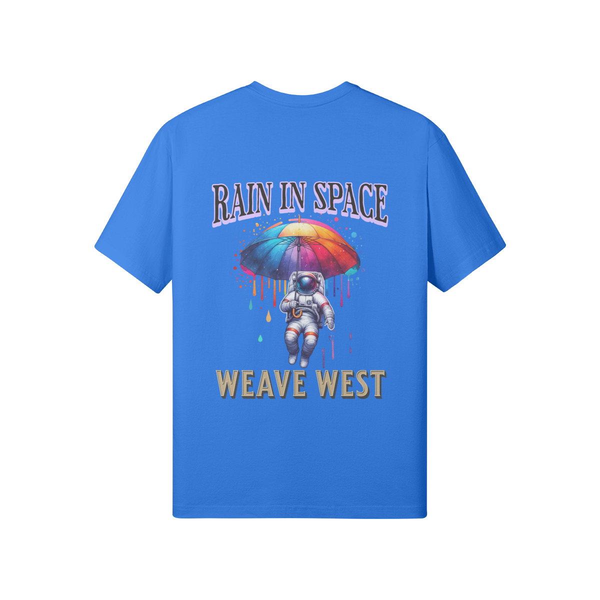 Premium Regular Fit Cotton Tee (Rain In Space) - Weave West