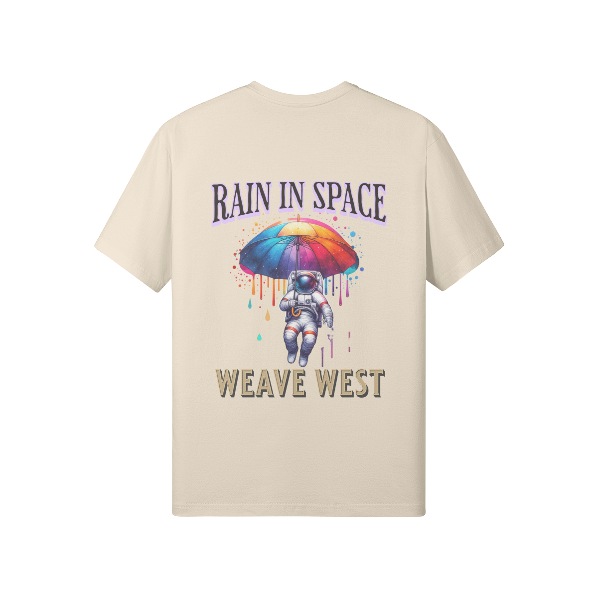 Premium Regular Fit Cotton Tee (Rain In Space) - Weave West