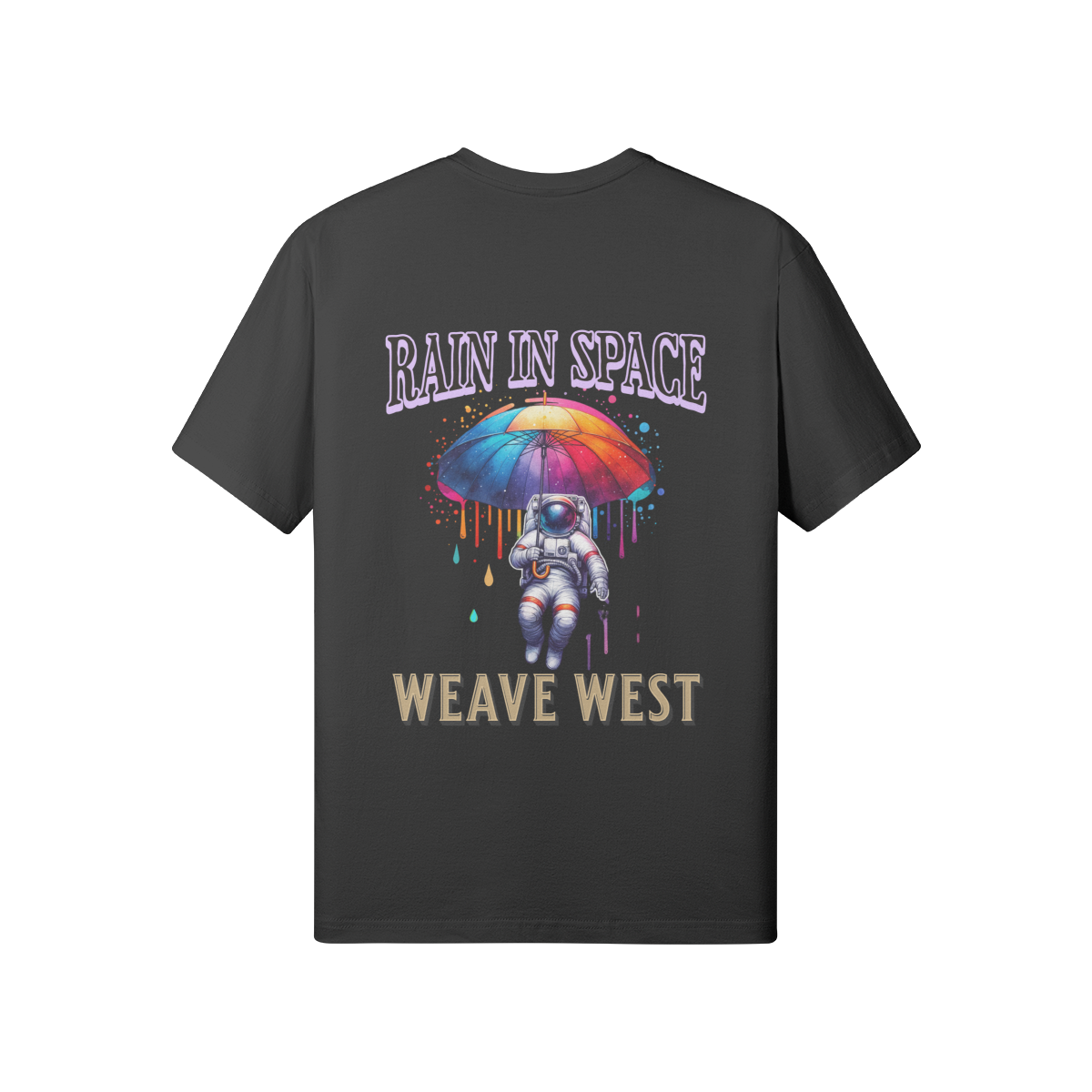 Premium Regular Fit Cotton Tee (Rain In Space) - Weave West
