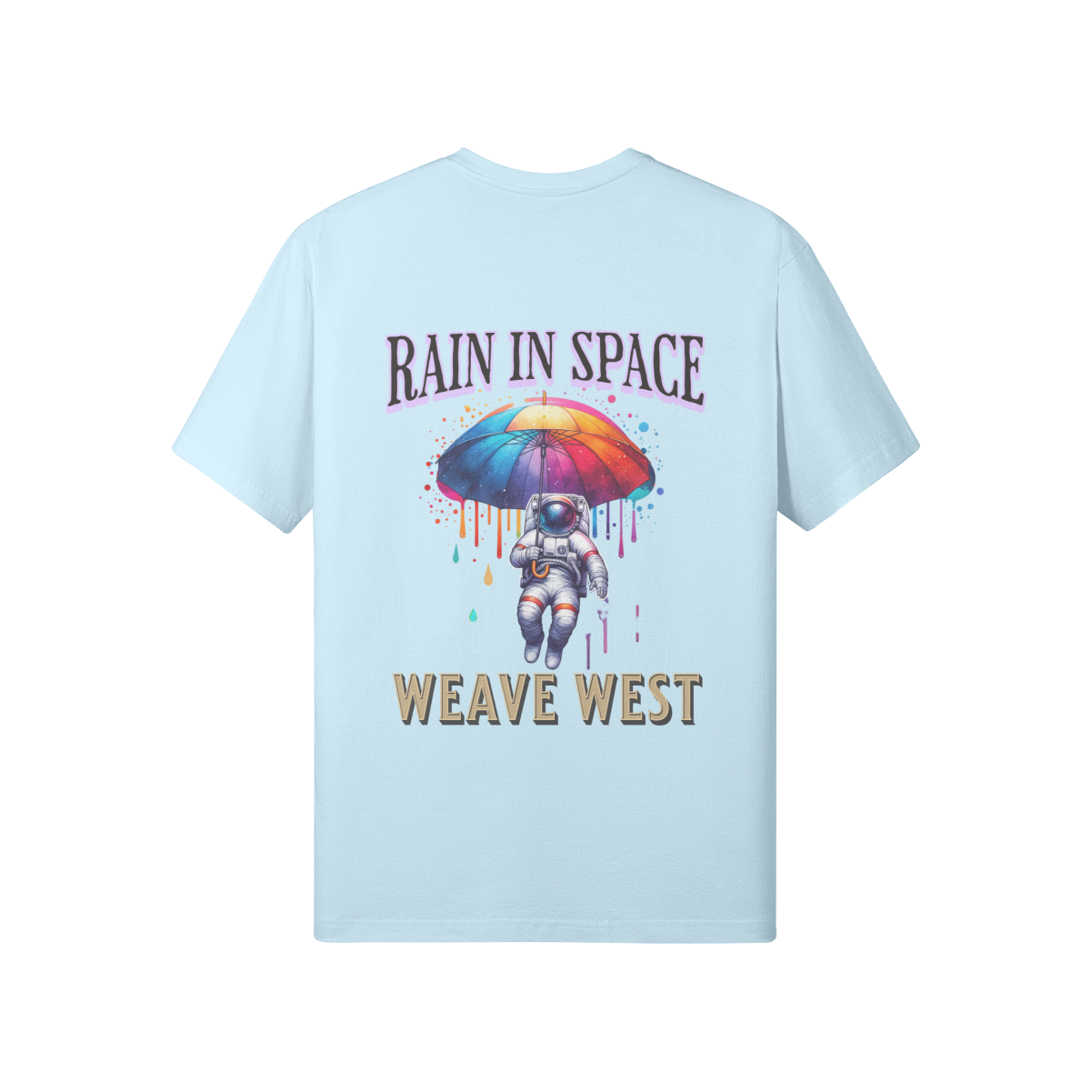Premium Regular Fit Cotton Tee (Rain In Space) - Weave West