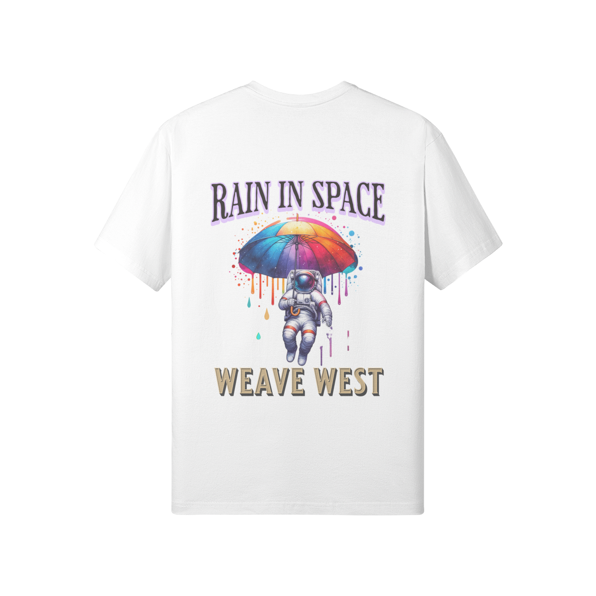 Premium Regular Fit Cotton Tee (Rain In Space) - Weave West