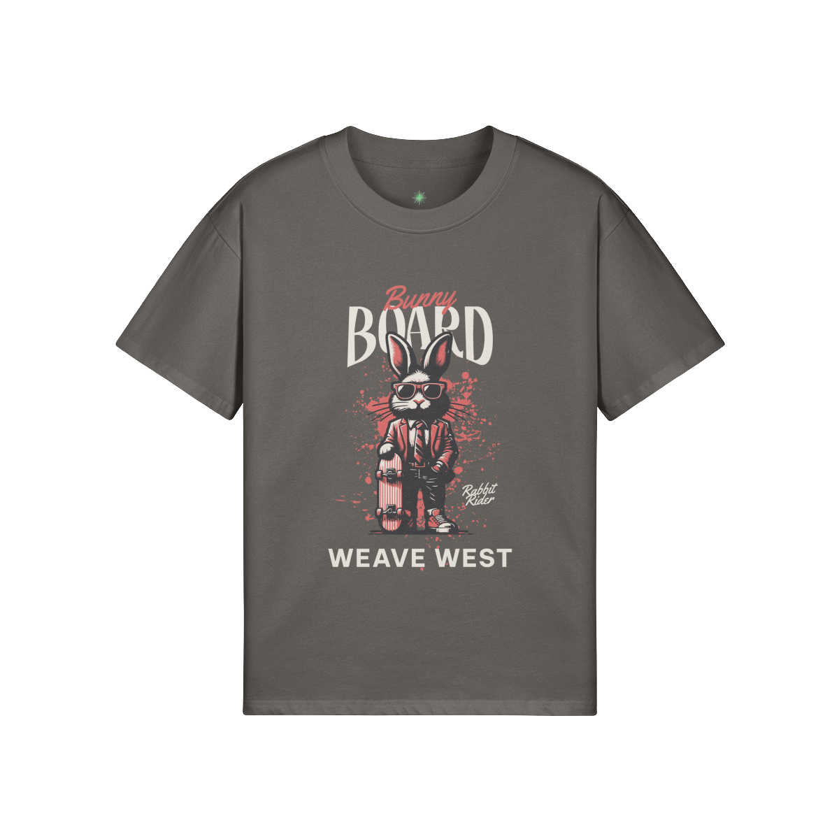 High Quality Cotton Oversized Loose-Fit Tee (Bunny Board) - Weave West