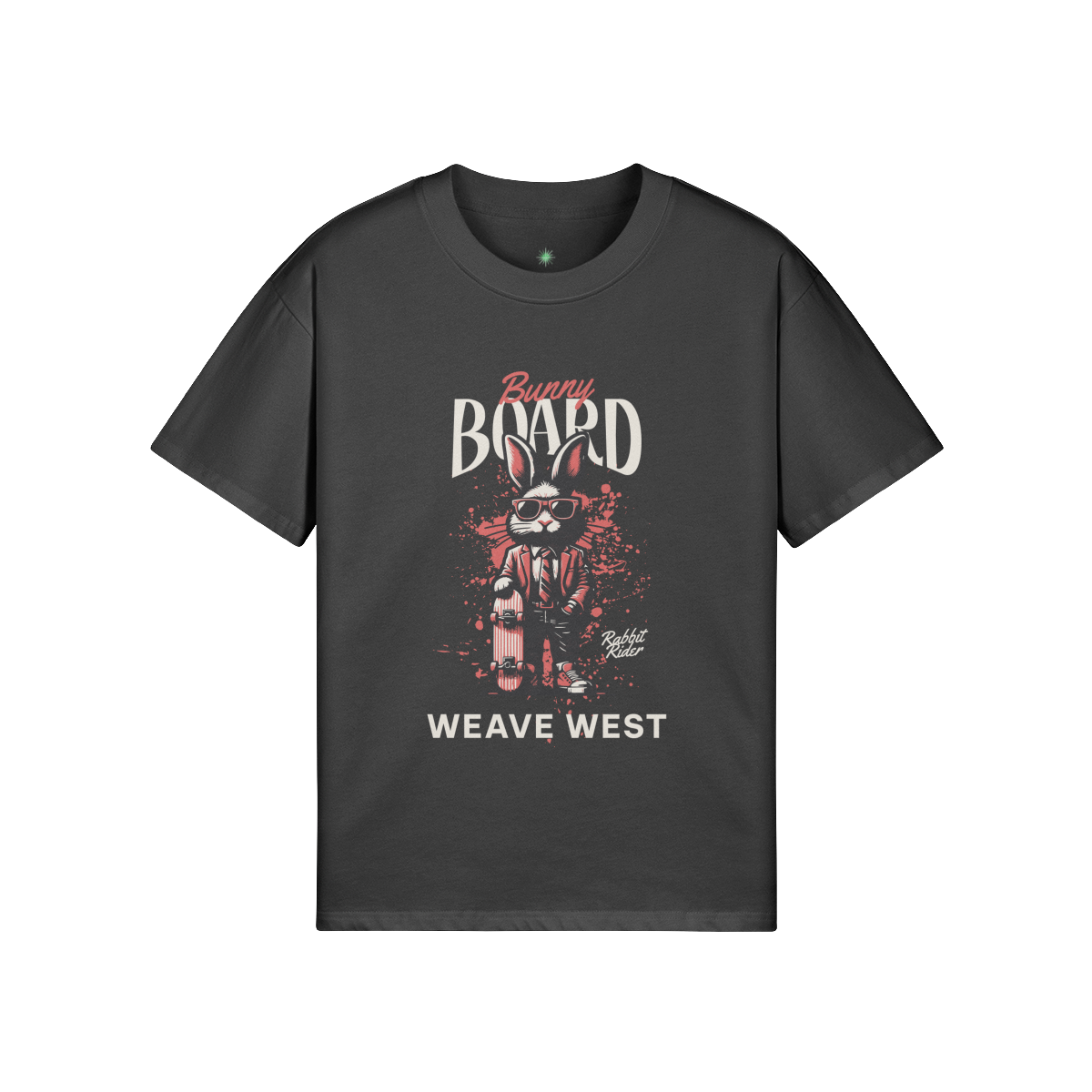 High Quality Cotton Oversized Loose-Fit Tee (Bunny Board) - Weave West