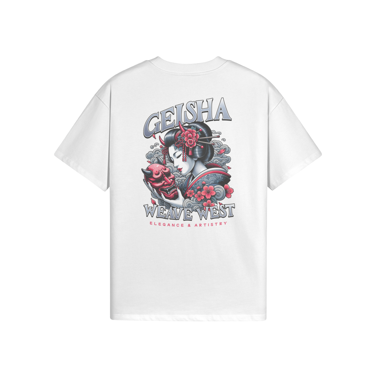 High Quality Cotton Oversized Loose-Fit Tee (Geisha) - Weave West