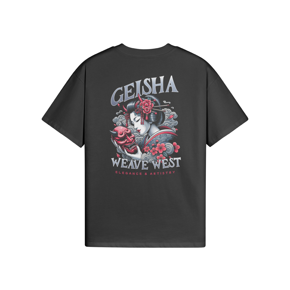 High Quality Cotton Oversized Loose-Fit Tee (Geisha) - Weave West