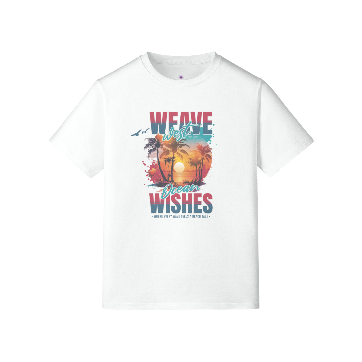 Premium Cotton Slim Fit Tee (Ocean Wish) 5 Colors - Weave West