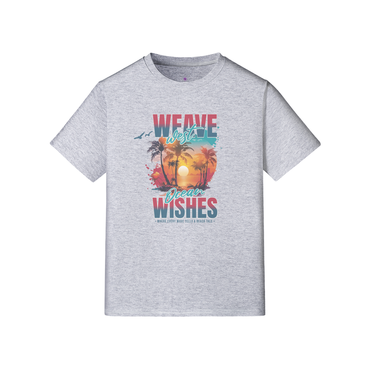 Premium Cotton Slim Fit Tee (Ocean Wish) 5 Colors - Weave West